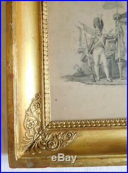 Les Grandes Armes de Louis XVIII Roi de France, gravure royaliste époque XIXe