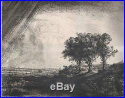 Les Trois Arbres De Rembrandt Van Rijn Héliogravure Amand-durand 1885