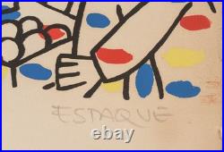 Litho Signée Estaque Epreuve D'artiste Jean Estaque E. A. Numérotée Ii/xxiv