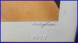 Lithogaphie D'amadeo Modigliani Signee, Numerotee, Estampillee