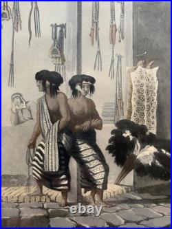 Lithographie 19. Siècle Autochtone Indigene Amérique Du Sud Pampa Indians
