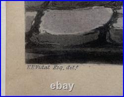 Lithographie 19. Siècle Autochtone Indigene Amérique Du Sud Pampa Indians