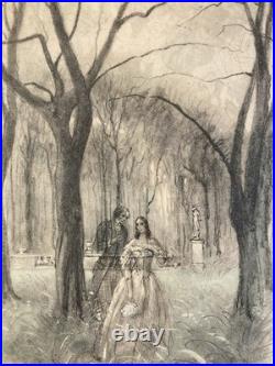 Lithographie Ancien 1950 Paul-Émile BÉCAT Mort Curiosité Art Estampe Etching