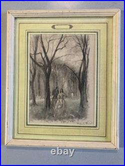Lithographie Ancien 1950 Paul-Émile BÉCAT Mort Curiosité Art Estampe Etching
