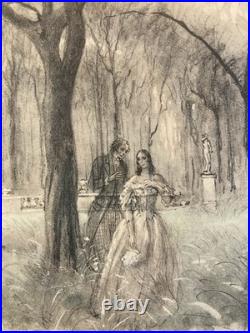 Lithographie Ancien 1950 Paul-Émile BÉCAT Mort Curiosité Art Estampe Etching