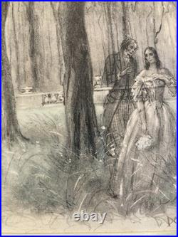 Lithographie Ancien 1950 Paul-Émile BÉCAT Mort Curiosité Art Estampe Etching Lithographie Ancien 1950 Paul-Émile BÉCAT Mort Curiosité Art Estampe Etching