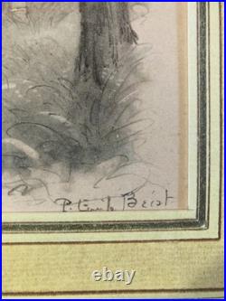 Lithographie Ancien 1950 Paul-Émile BÉCAT Mort Curiosité Art Estampe Etching