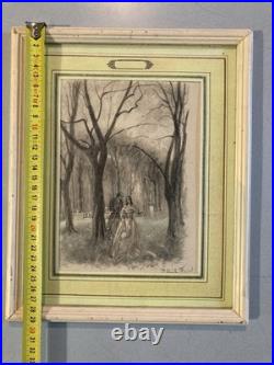 Lithographie Ancien 1950 Paul-Émile BÉCAT Mort Curiosité Art Estampe Etching