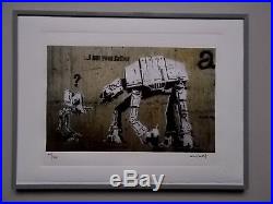 Lithographie Banksy I Am Your Father Tirage 300 Ex, Street Art Graffiti