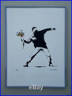 Lithographie, Banksy Love is in. , Tirage 300 Ex, Street Art Graffiti