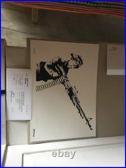 Lithographie Bansky madone gun certificat 004. 20/11/2021