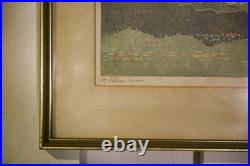 Lithographie Eglise Enodoc de B. E. Fabel 1975