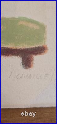 Lithographie Épreuve d'Artiste J. Cavaillès EA Nature morte
