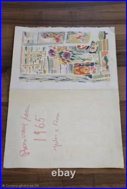 Lithographie Épreuve d'Artiste J. Cavaillès EA Nature morte