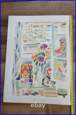 Lithographie Épreuve d'Artiste J. Cavaillès EA Nature morte