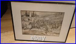 Lithographie Eugene de Gustave Girardet 1856/1914