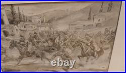 Lithographie Eugene de Gustave Girardet 1856/1914