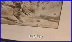 Lithographie Eugene de Gustave Girardet 1856/1914
