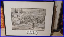 Lithographie Eugene de Gustave Girardet 1856/1914