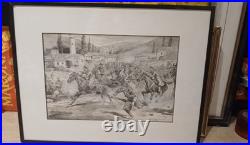 Lithographie Eugene de Gustave Girardet 1856/1914
