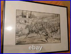 Lithographie Eugene de Gustave Girardet 1856/1914