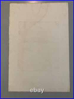 Lithographie Expressionniste Foule Gravure Mizoni Etching Ancien Old Original