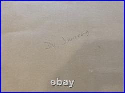 Lithographie Gondolier Venise Italie Daniel DU JANERAND Épreuve D'artiste 1980