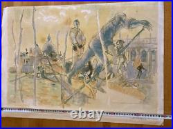 Lithographie Gondolier Venise Italie Daniel DU JANERAND Épreuve D'artiste 1980