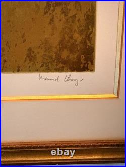 Lithographie Gravure Estampe Numéroté Bernard Charroy Portrait Fille Femme