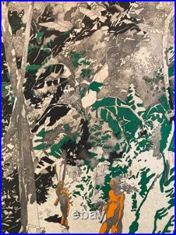 Lithographie Henri CUECO originale signée à la main Etching Art Old 1970 Gravure