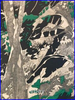 Lithographie Henri CUECO originale signée à la main Etching Art Old 1970 Gravure