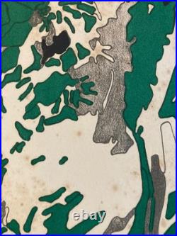Lithographie Henri CUECO originale signée à la main Etching Art Old 1970 Gravure
