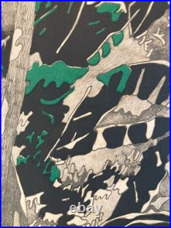 Lithographie Henri CUECO originale signée à la main Etching Art Old 1970 Gravure