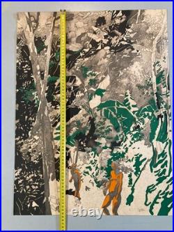 Lithographie Henri CUECO originale signée à la main Etching Art Old 1970 Gravure
