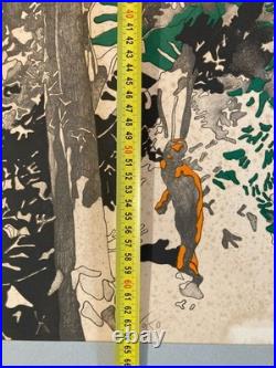 Lithographie Henri CUECO originale signée à la main Etching Art Old 1970 Gravure
