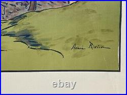 Lithographie Henri Riviere Le Hameau Serie Les Aspects De La Nature 1899 C3856