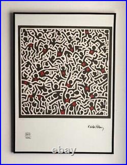 Lithographie Keith HARING 50 par 70 cm