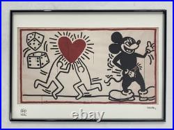 Lithographie Keith HARING 50 par 70 cm
