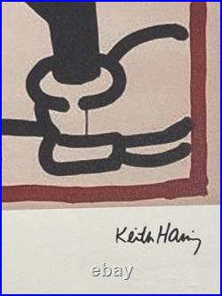 Lithographie Keith HARING 50 par 70 cm