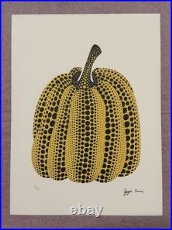 Lithographie Limitée 20 Expl Seulement Yayoi Kusama Certificat Encadrée