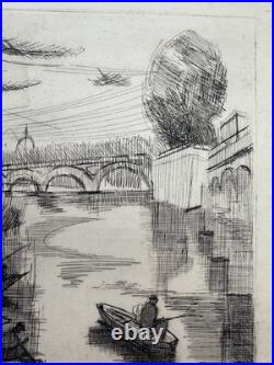 Lithographie M. Goedgebuer (1925-2020). Toulouse. Garonne. Épreuve d'Artiste