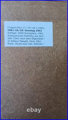 Lithographie Marc Chagall