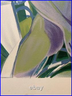 Lithographie Originale Art Etching 1960 Gravure Estampe Femme Camille Hilaire