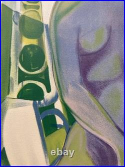 Lithographie Originale Art Etching 1960 Gravure Estampe Femme Camille Hilaire