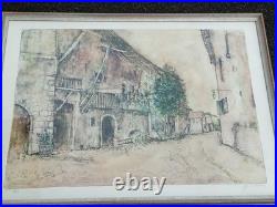 Lithographie Originale De Bernard Gantner Signee, Numerotee 5/35 Avec Encadrement Lithographie Originale De Bernard Gantner Signee, Numerotee 5/35 Avec Encadrement