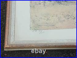 Lithographie Originale De Bernard Gantner Signee, Numerotee 5/35 Avec Encadrement Lithographie Originale De Bernard Gantner Signee, Numerotee 5/35 Avec Encadrement