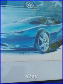 Lithographie Peugeot 406 pininfarina