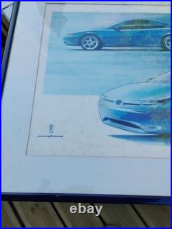 Lithographie Peugeot 406 pininfarina