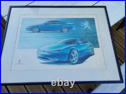 Lithographie Peugeot 406 pininfarina