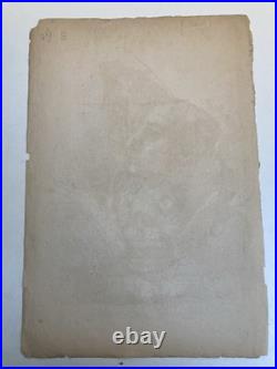 Lithographie Portrait Durandeau 1930 À Identifier Litho Charles Perey Singe Art